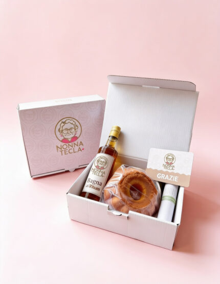 box torta babà grande - bagna al rhum